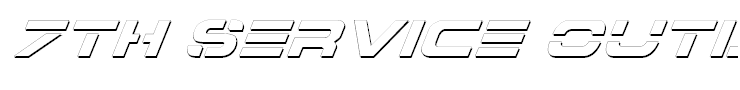 7th Service Outline Italic