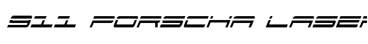911 Porscha Laser Italic