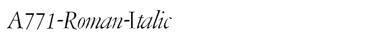 A771-Roman-Italic