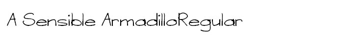A Sensible ArmadilloRegular