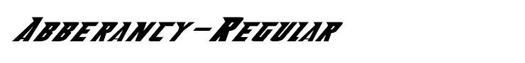 Abberancy-Regular