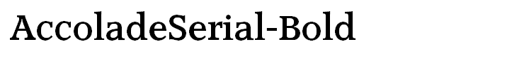 AccoladeSerial-Bold