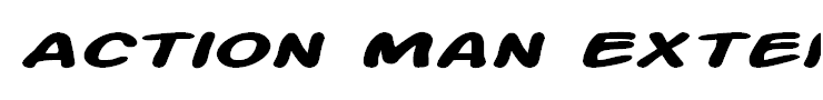Action Man Extended Bold Italic