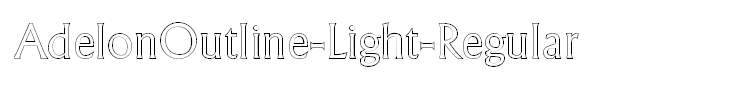 AdelonOutline-Light-Regular