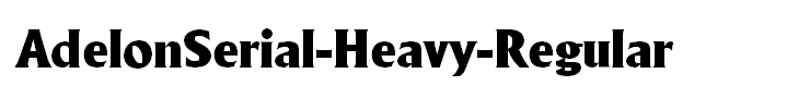 AdelonSerial-Heavy-Regular
