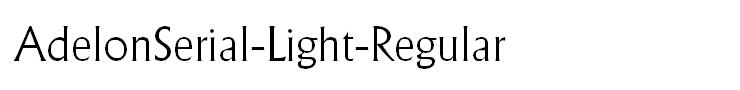 AdelonSerial-Light-Regular