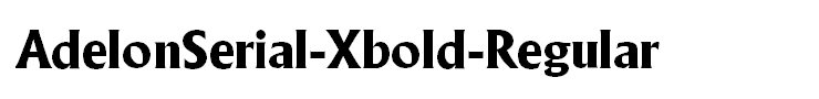 AdelonSerial-Xbold-Regular