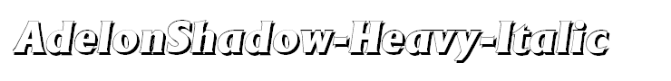 AdelonShadow-Heavy-Italic