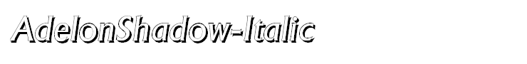 AdelonShadow-Italic