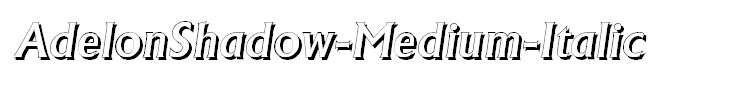 AdelonShadow-Medium-Italic