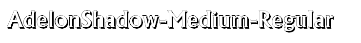 AdelonShadow-Medium-Regular
