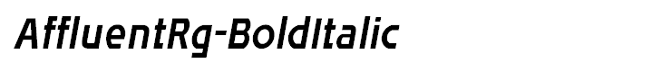AffluentRg-BoldItalic