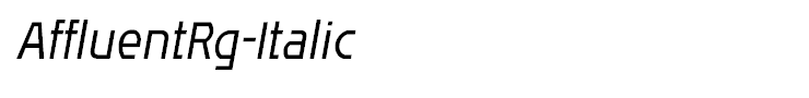 AffluentRg-Italic