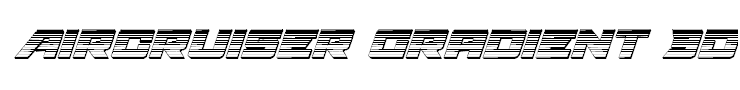 Aircruiser Gradient 3D Italic
