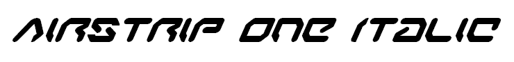 Airstrip One Italic