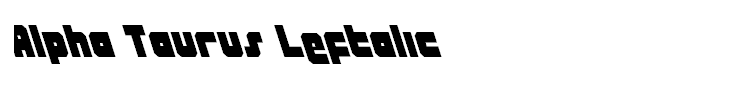 Alpha Taurus Leftalic