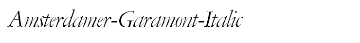 Amsterdamer-Garamont-Italic