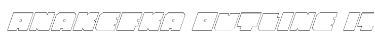 Anakefka Outline Italic