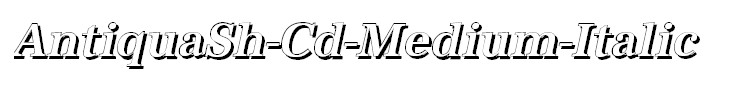 AntiquaSh-Cd-Medium-Italic
