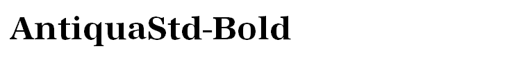 AntiquaStd-Bold