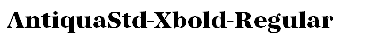 AntiquaStd-Xbold-Regular