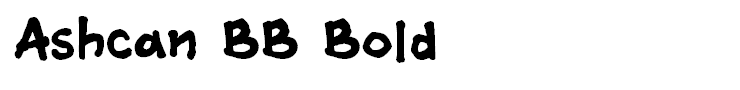 Ashcan BB Bold