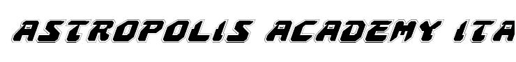 Astropolis Academy Italic