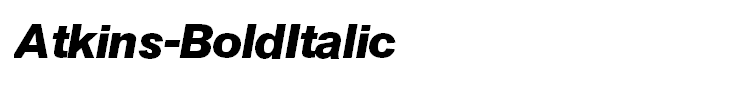 Atkins-BoldItalic