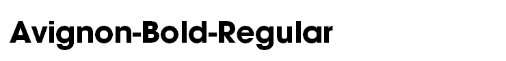 Avignon-Bold-Regular