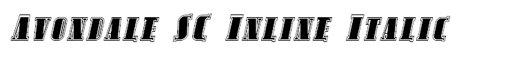 Avondale SC Inline Italic