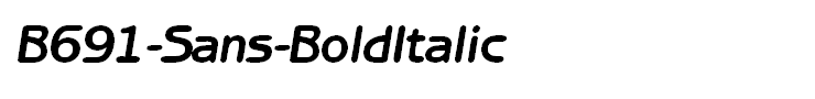 B691-Sans-BoldItalic