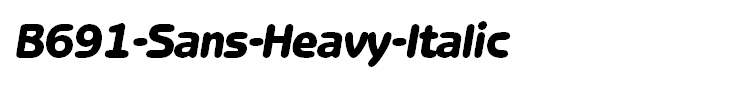 B691-Sans-Heavy-Italic