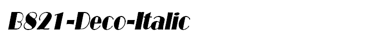 B821-Deco-Italic