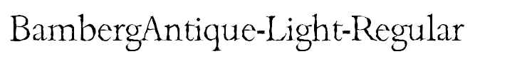 BambergAntique-Light-Regular