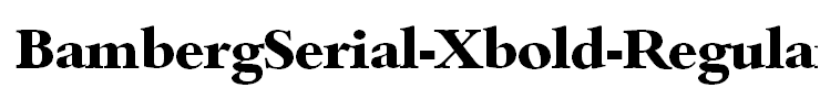 BambergSerial-Xbold-Regular