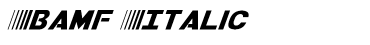 Bamf Italic