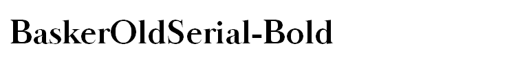 BaskerOldSerial-Bold