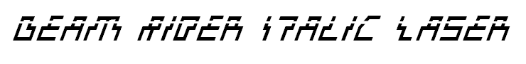 Beam Rider Italic Laser
