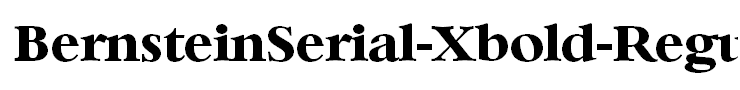 BernsteinSerial-Xbold-Regular