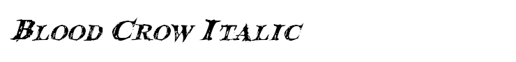 Blood Crow Italic