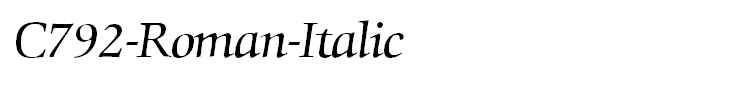C792-Roman-Italic