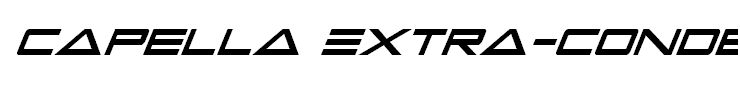 Capella Extra-condensed Italic