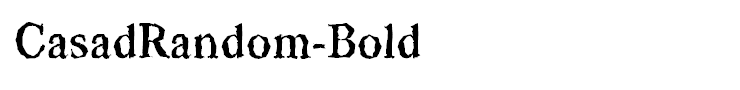 CasadRandom-Bold