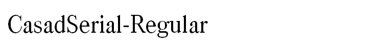 CasadSerial-Regular