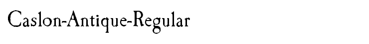 Caslon-Antique-Regular
