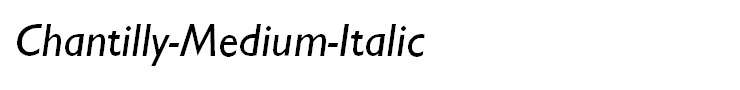 Chantilly-Medium-Italic