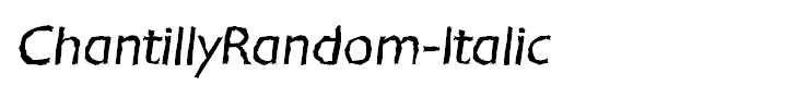 ChantillyRandom-Italic