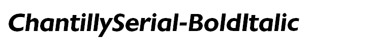 ChantillySerial-BoldItalic