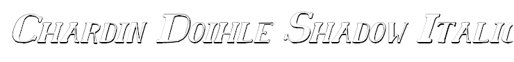 Chardin Doihle Shadow Italic
