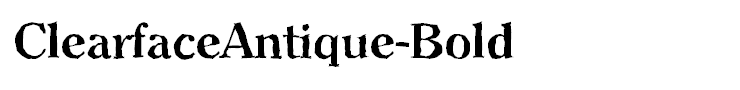 ClearfaceAntique-Bold